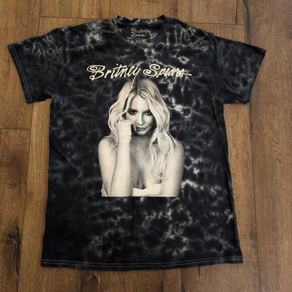 Brittney Spears Adult Small / Medium Tie Dye Distressed Style Y2K Pop Music - Picture 1 of 6